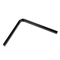 Soporte p/ estante bracket negro 25 x 30cm x20u.