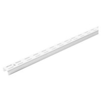 Riel p/mensula  doble Blanco 0.50m x1par