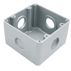 Caja de piso 4X4 alta 1/2' gris xUn.