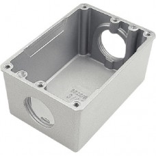 Caja de piso 4X2 baja 1/2' gris xUn.