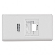 Modulo RJ11 paraTelefono Blanco UNIVERSAL xUn.