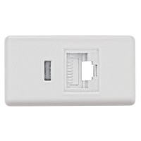 Modulo RJ45 para Eternet Blanco UNIVERSAL xUn.