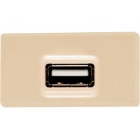 Modulo Tomacorriente USB 1.5A Beige UNIVERSAL xUn.