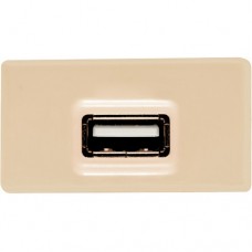 Modulo Tomacorriente USB 1.5A Beige UNIVERSAL xUn.