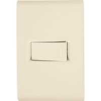 Placa + 1 Interrup. Hor. Simple 10A Beige LIZ xUn.