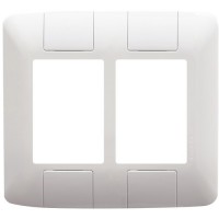 Placa 4x4 6 Modulos Blanca ARIA xUn.