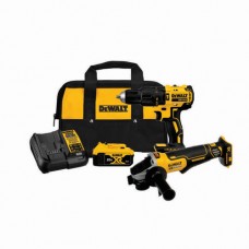 Combo Taladro Perc. + Amoladora. BL + 1Bat. 20v 5Ah. DeWalt