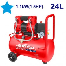 Compresor de Aire sin aceite 24Ltrs. 1.5HP/1.1kW. Emtop