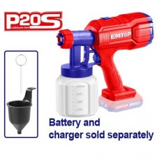 Desc - Pistola de Pintar 800ml 20V sin Bateria. Emtop*