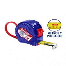 Desc - Cinta Metrica 5m x 19mm. Doble Boton Emtop*