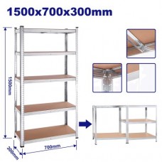 Estante Rack (70x30x150cm) 5 niveles. Emtop