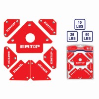 Juego de escuadras magneticas. 7pzas. Emtop