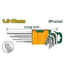 Juego Llave Allen 9pzs. (1.5-10mm) Jadever Blister