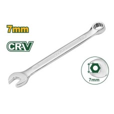 Llave combinada CrV cuello corto 7mm Jadever x Un.