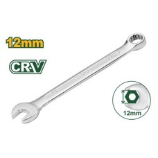 Llave combinada CrV cuello corto 12mm Jadever x Un.