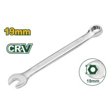 Llave combinada CrV cuello corto 19mm Jadever x Un.