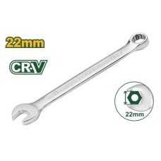 Llave combinada CrV cuello corto 22mm Jadever x Un.