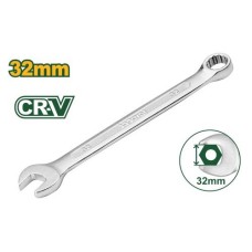 Llave combinada CrV cuello corto 32mm Jadever x Un.