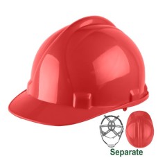 Casco de Seguridad Rojo 6 puntos Jadever