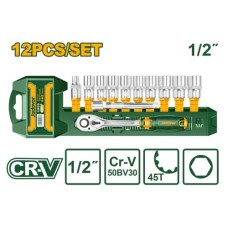 Juego Llave tubo CrV 1/2