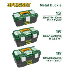 Juego Cajas de herramientas 3pzs. 13-16-19