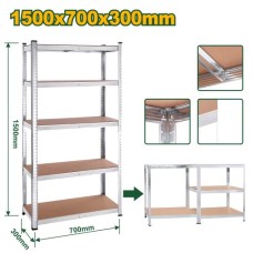 Estante Rack (70x30x150cm) 5 niveles. Jadever