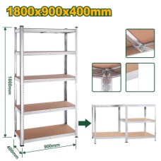 Estante Rack 5 banjedas (90x40x180cm) Jadever Caja