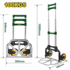 Carretilla para cajas plegable 100Kg (40x39x100cm) Jadever